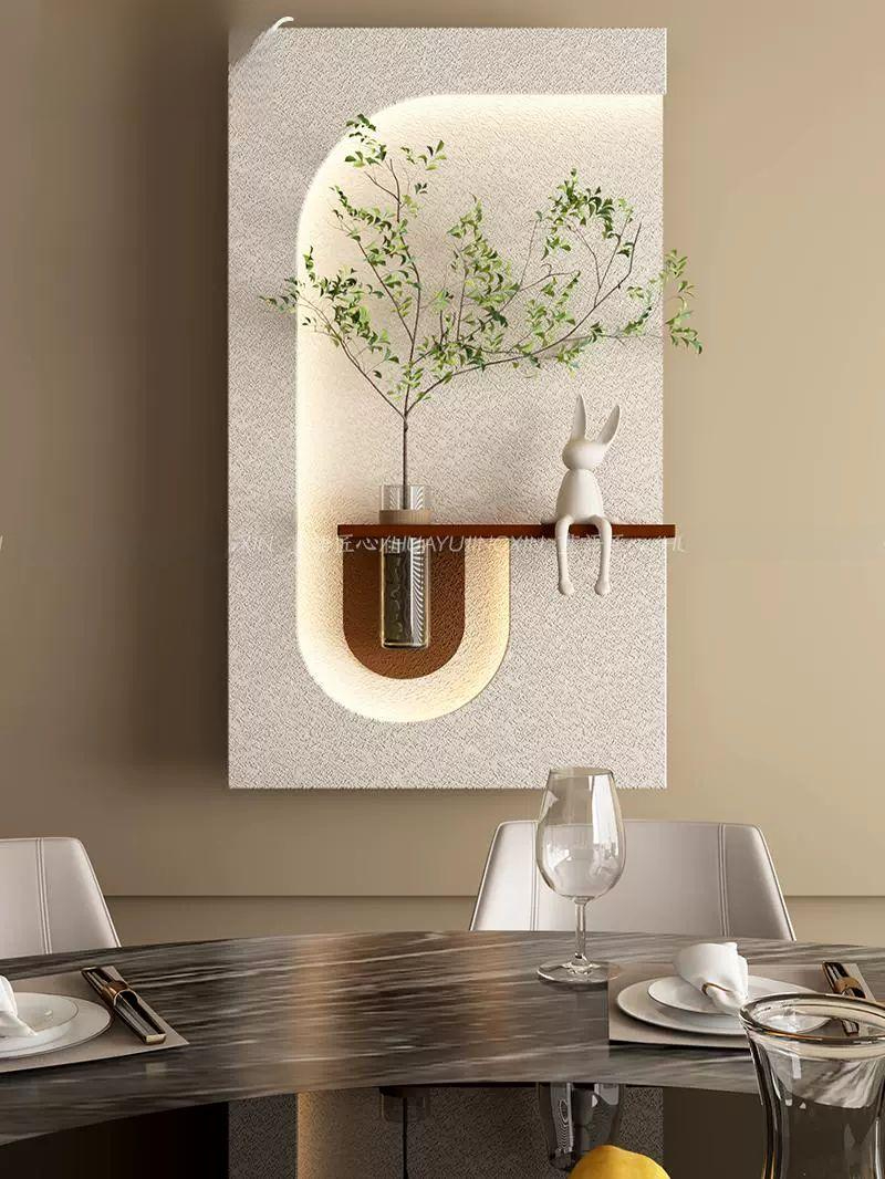 대형 led 조명 액자 조화 거실 복도 화분 벽걸이 인테리어 카페 식물 커피 무드등 - 상세 이미지 3