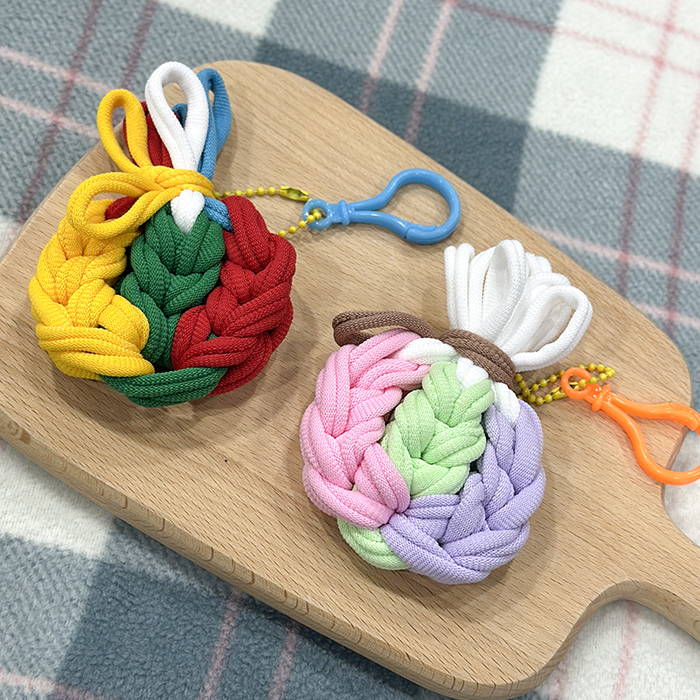 새해 복주머니 만들기 전통 명절 매듭장식 양말목 DIY - 상세 이미지 3