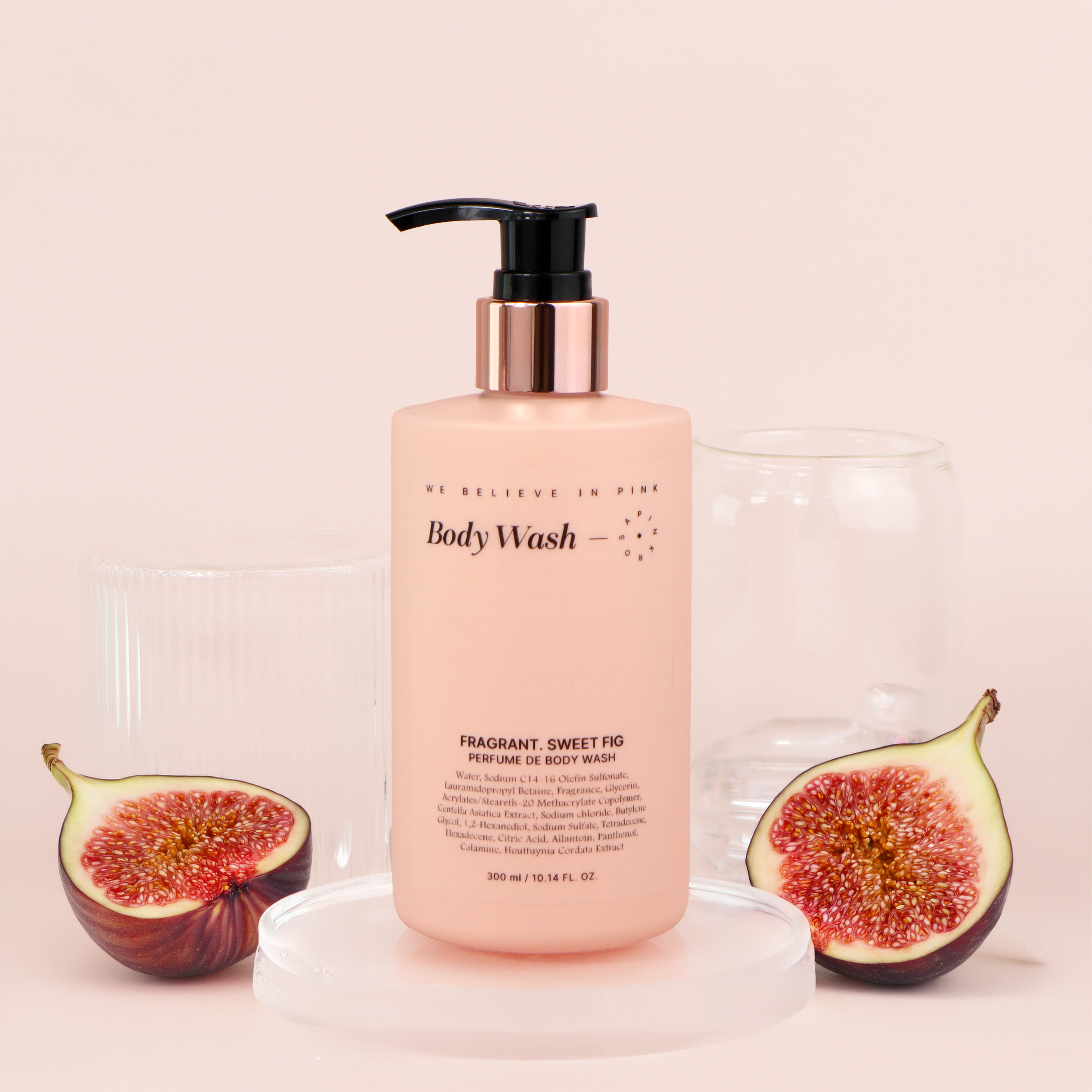 핑크로사 퍼퓸 바디워시 저자극 생과일향 스윗휘그(무화과), 300ml, 1개 - 상품 이미지