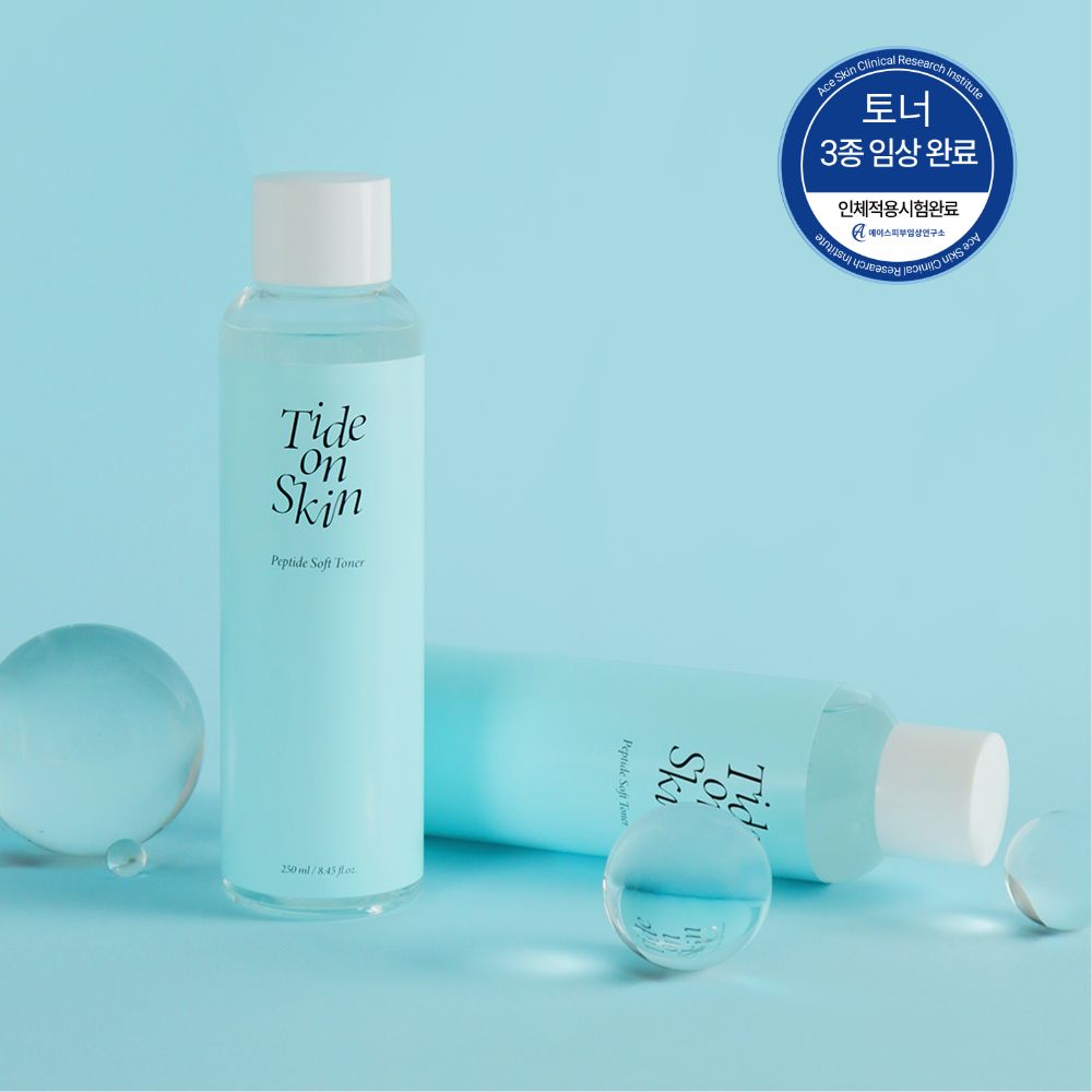 타이드온스킨 피부결 부스터 토너 매끈한 닦토 펩타이드 소프트 토너 250ml - 상품 이미지