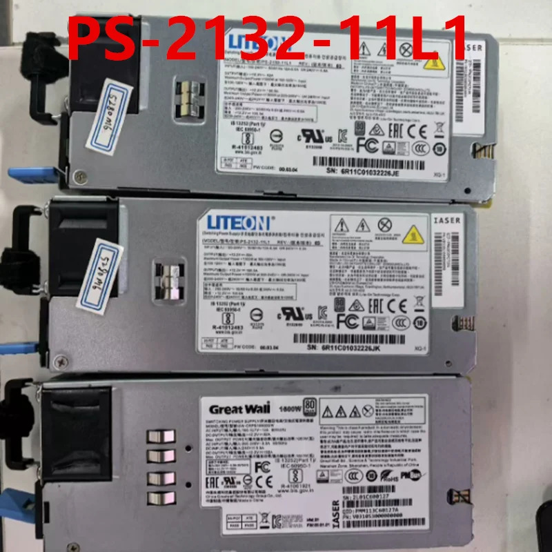거오리지널 PSU ForLITEON IASER 5280M6 1300W 전원공급장치 PS-2132-11L1 새 처럼 작동