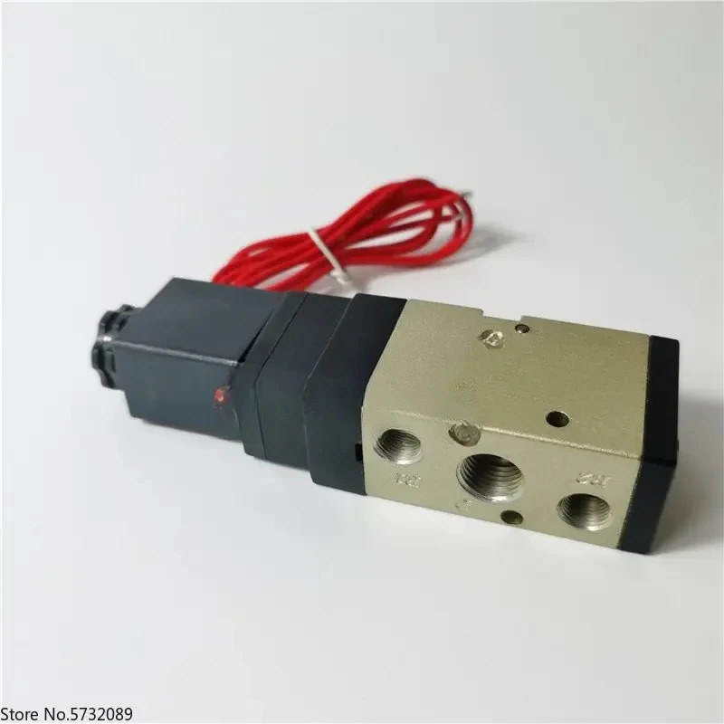 2pcs 전기 제어 방향 밸브 NF3130 AC220V DC24V 2위치 5방향 DZT 솔레노이드