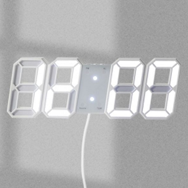 무소음 led 디지털 시계 리모컨 디지털 벽 시계 거실 날짜 - 상품 이미지