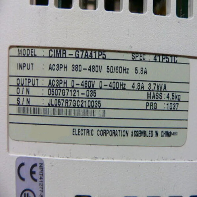 상태 서보 드라이버 CIMR-G7A41P5