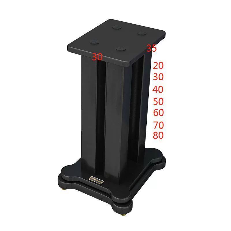 스피커 스탠드 우퍼 거치대 서라운드 철제 북쉘프 받침대 N81 블랙 22 x 28x20 높이 1쌍 - 상세 이미지 5