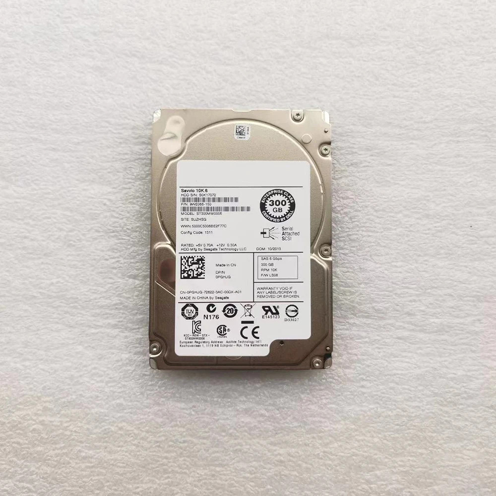 R620 R710 R715 서버 하드 HDD ST300MM0006 300G 10K SAS 2.5인치 드라이브