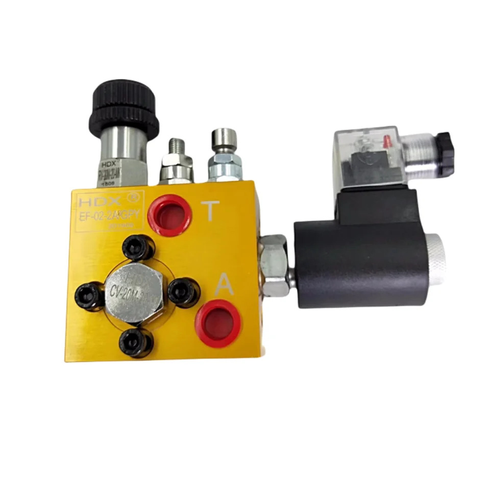 HDX EF 시리즈 유압 밸브 EF-02-01 24V 220V 리프트 Va-lve