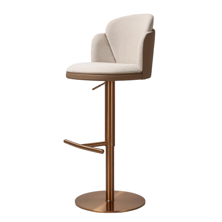로즈 골드 엘레강스 아일랜드 식탁 홈바 바 스툴 Rosegold Elegance Bar Chair 이미지 6