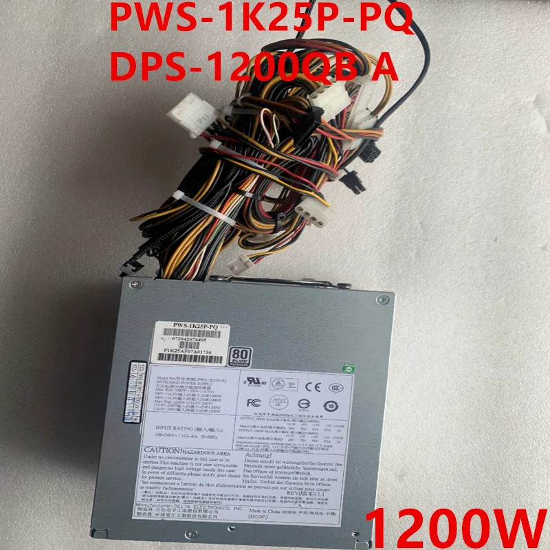 Supermicro 1200W 전원공급장치 PWS-1K25P-PQ DPS-1200QB A새 원본 PSU