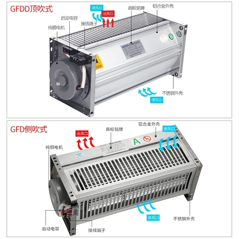 GFDD470-155N 건식 가변 크로스 냉각팬 GFD535-155N 500-