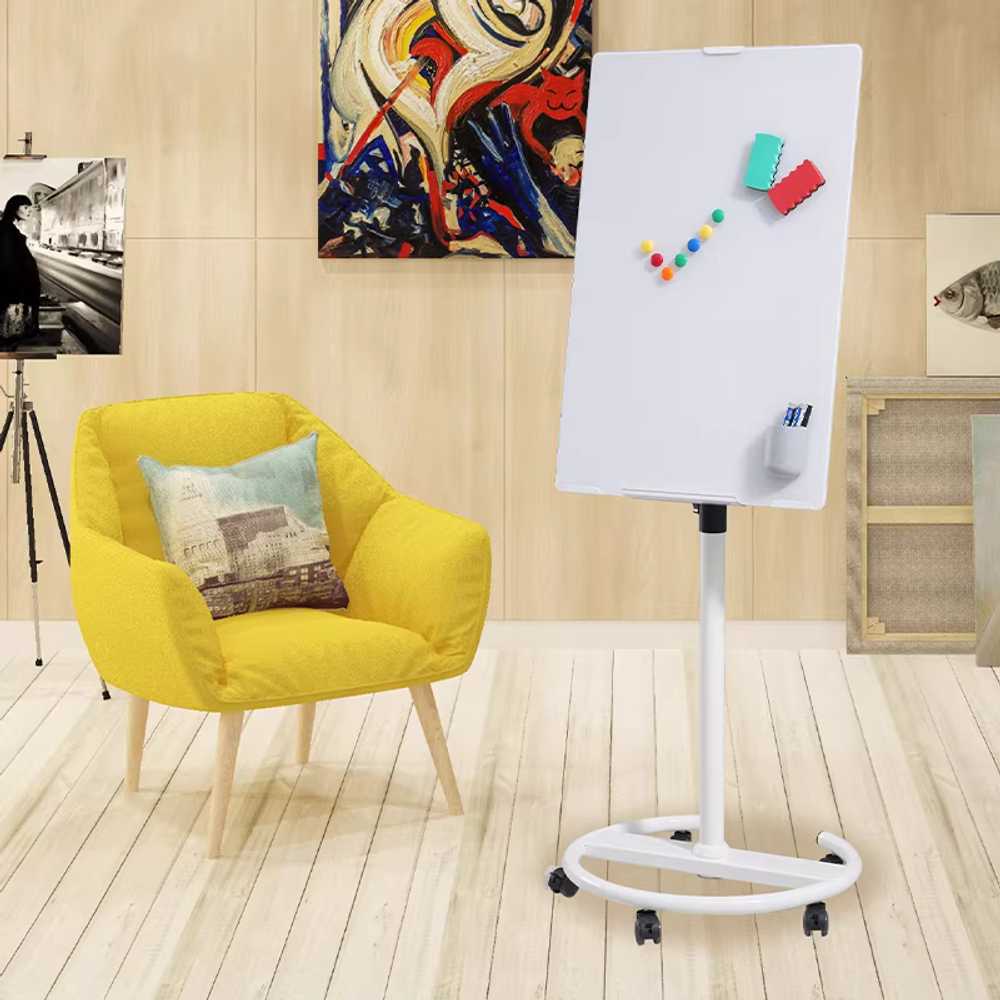 이동식 화이트보드 유리 단면 회사 사무실 스텐드 60x90cm - 상세 이미지 4