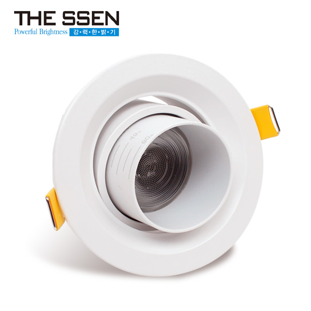 더쎈 LED 다운라이트 7.5cm(3인치) 8W 컴파스 COB 직회전 매입등 - 상품 이미지