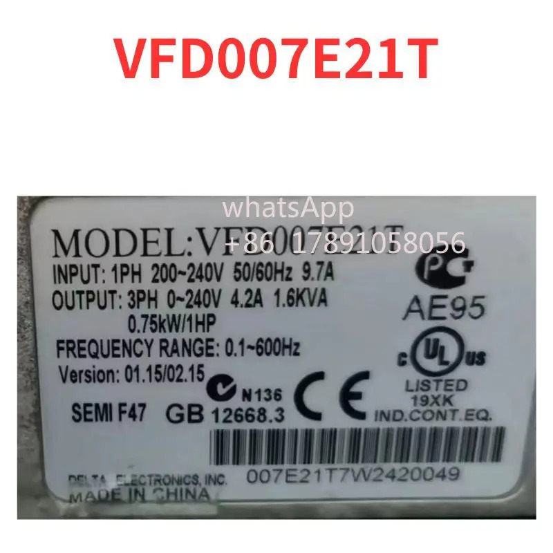 VFD007E21T 주파수 변환기 리퍼 완료