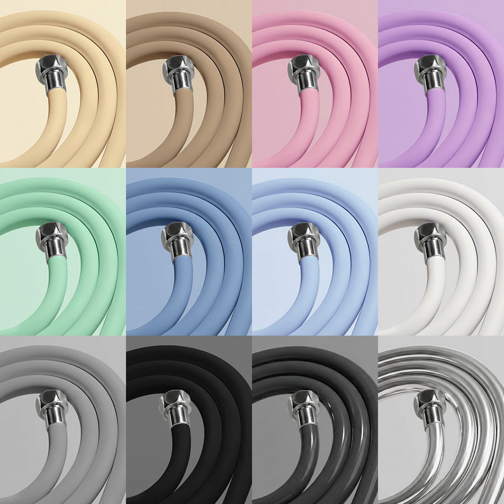 해피달링 리플랜 욕실 샤워기 물때 꼬임 방지 pvc 샤워 호스 2m 12color 제품 이미지