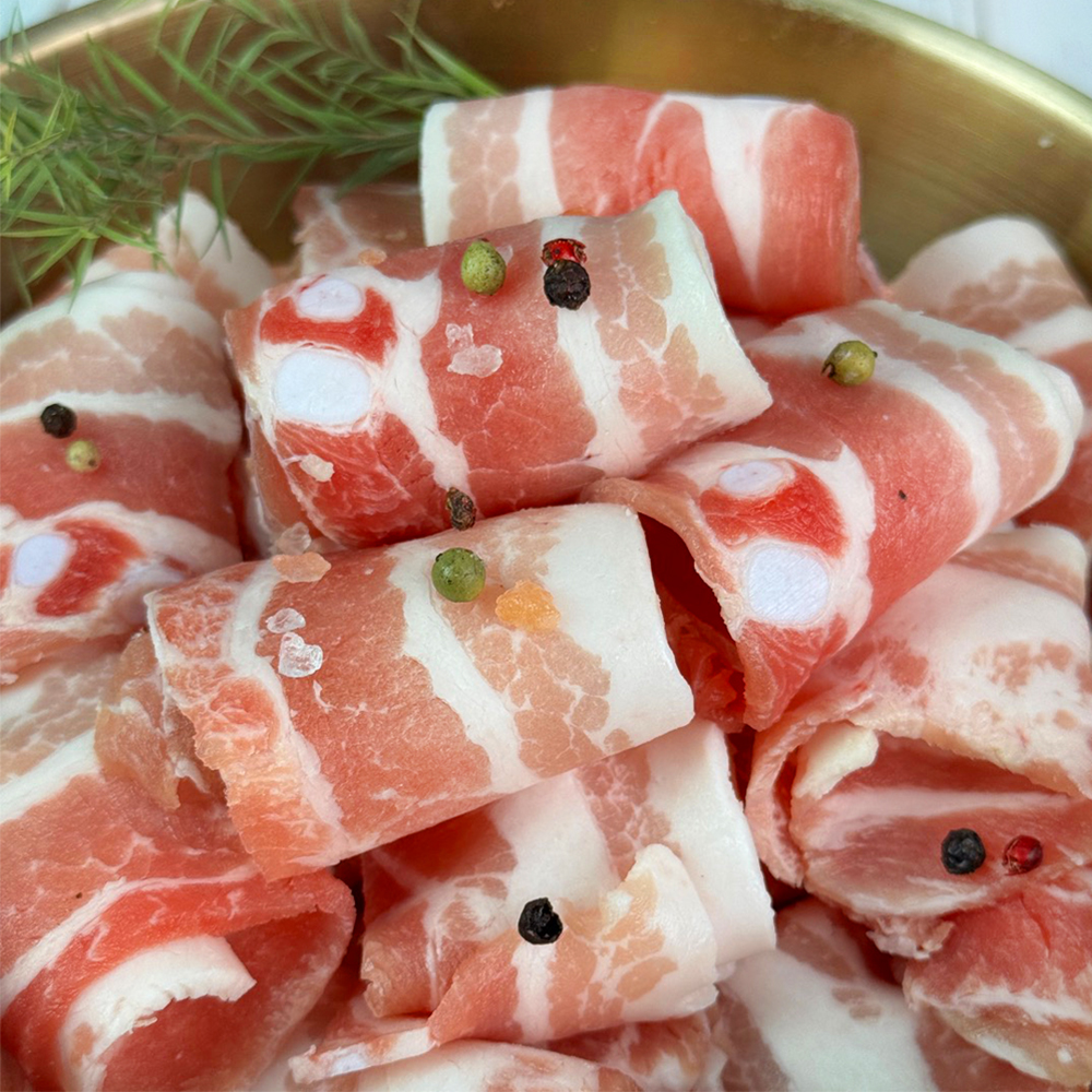 바라던 돌돌 대패삼겹살 500g 수입돼지고기 냉동 삼겹살 - 상세 이미지 5