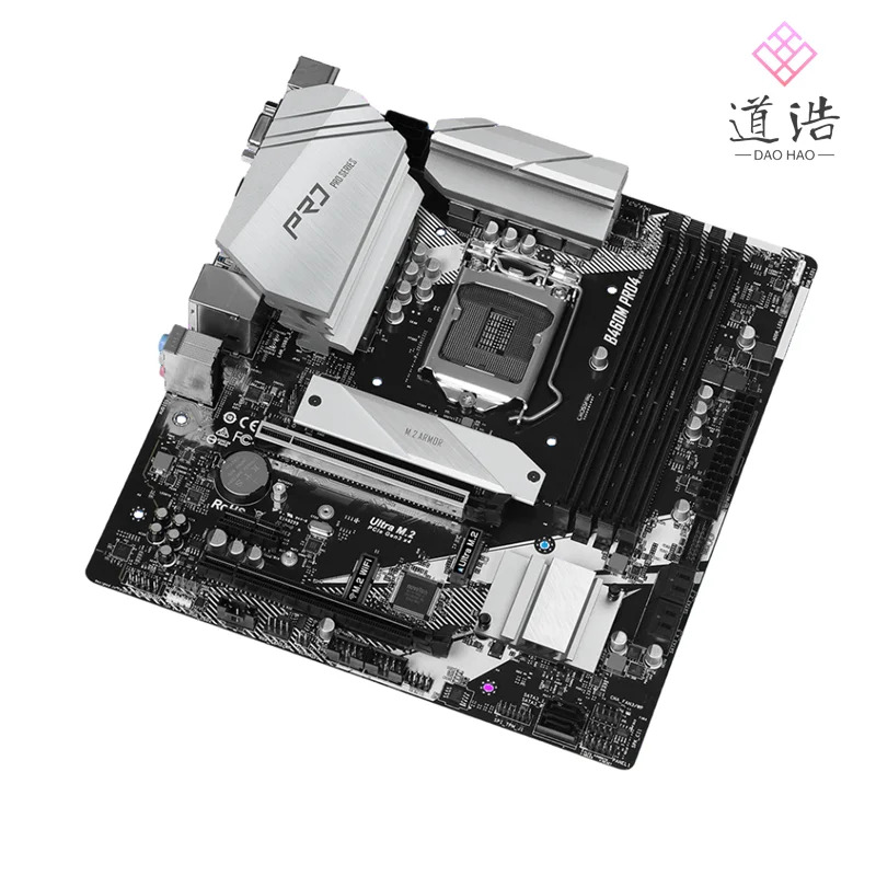 ASRock호환 B460M PRO4 마더보드 128GB PCI-E3.0 HDMI M.2 LGA 1200 DDR4 마이크로 B460 메인보드 리퍼 완료