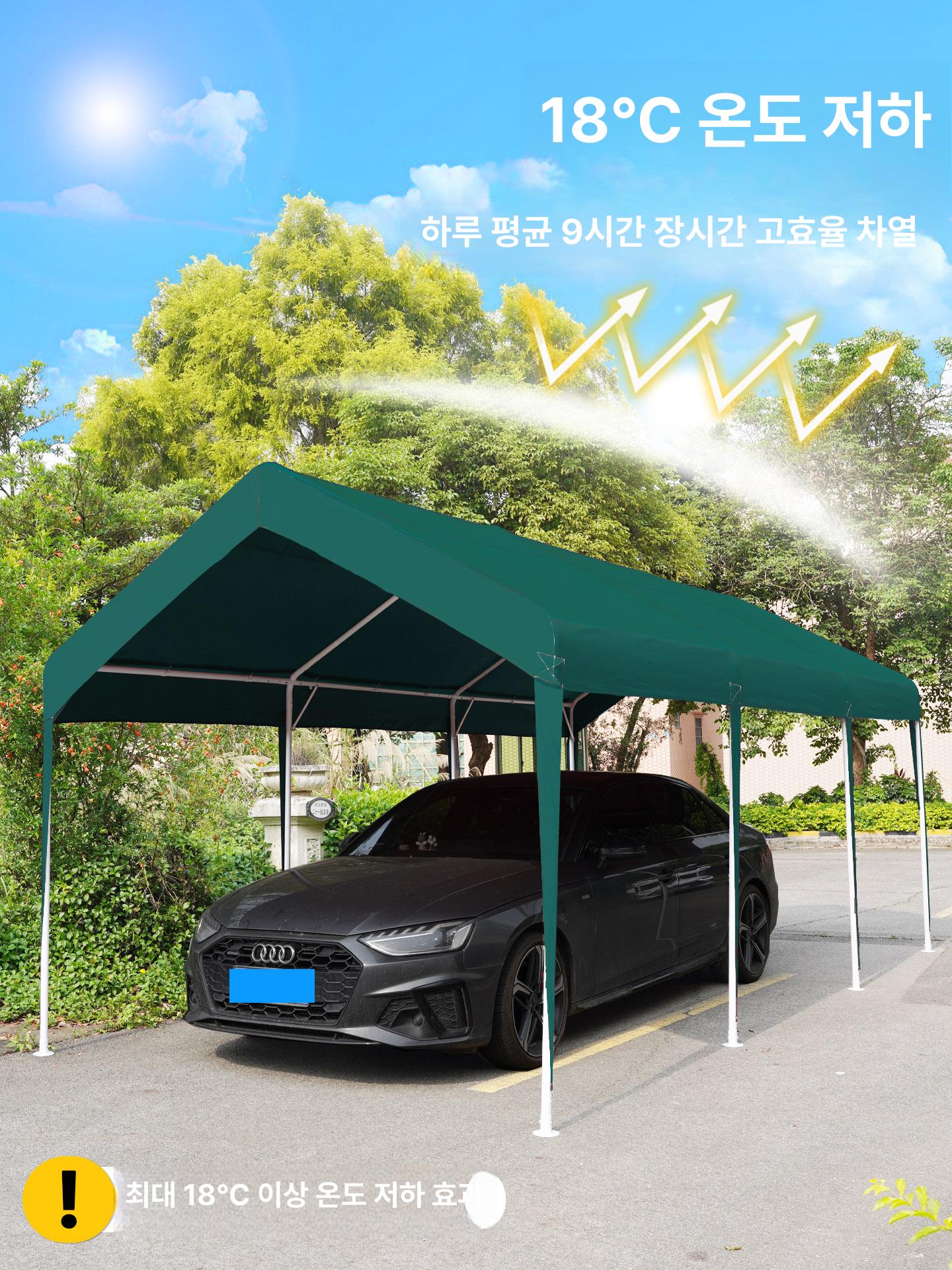 투명 그늘막 덮개 바람막이 발코니 투명막 어닝 방수포 3M x 4M 와인레드 - 상세 이미지 2