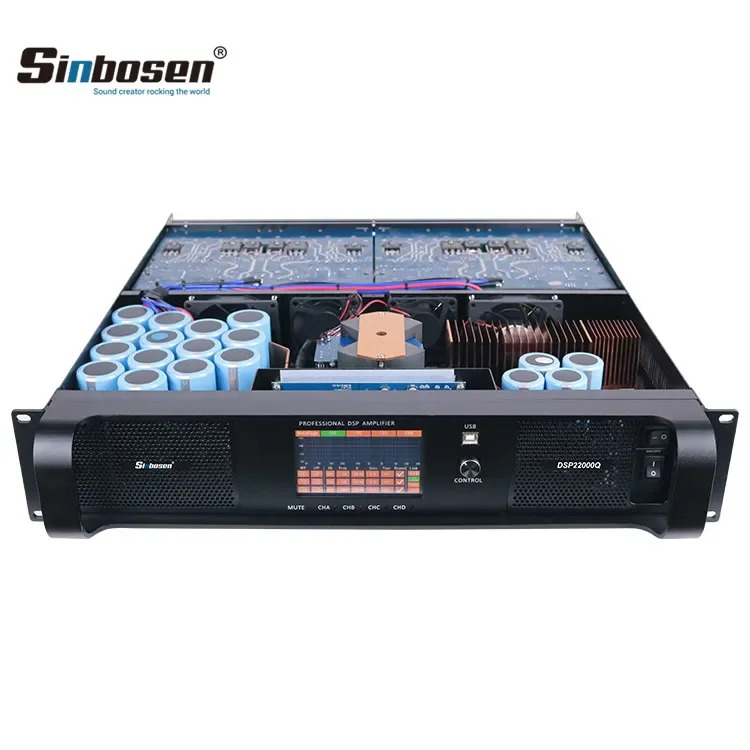 DSP22000Q 4채널 5000와트 td dsp 노래방 증폭기 프로