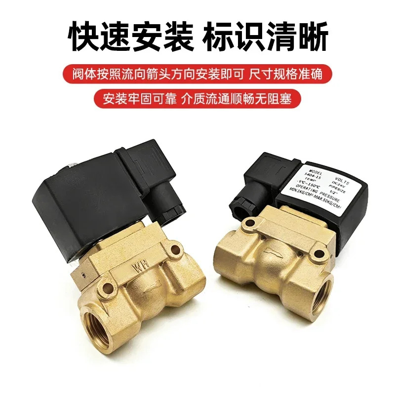 물 산소 해양 증기 밸브 에어 고압 솔레노이드 5404-08/03/04 블로우 성형기 DC24V