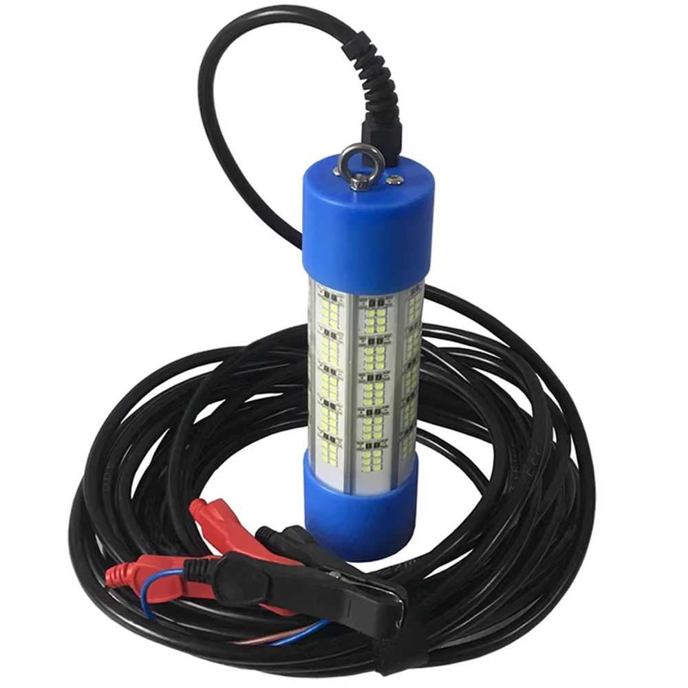 갈치 집어등 갑오징어 수중 대형 LED 루어 낚시 COB 그린 / 12V 150W 5m 이미지 8