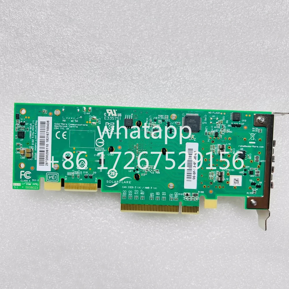 Solarflare SFN2522 X2522 8522 PluS 10Gb 지원 Openonload PTP 고성능 낮은 대기 시10G 듀얼 포트 카드