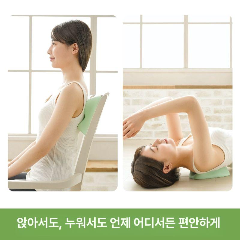 등지압패드 어깨 견갑골 날개뼈 스트레칭 마사지 패드 지압 기구 안마용품 안마기 녹색 요가 - 상세 이미지 5