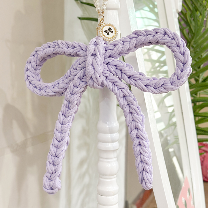 빅리본 장식 양말목 키링 만들기 DIY 이미지 6