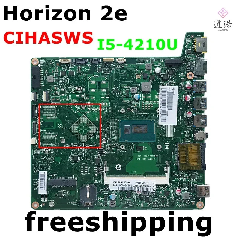 Lenovo호환 Horizon 2e AIO 마더보드 6050ACIHASWS 2652501 .A01 I5-4210U CPU DDR3 메인보드 리퍼 완료 완전 작동
