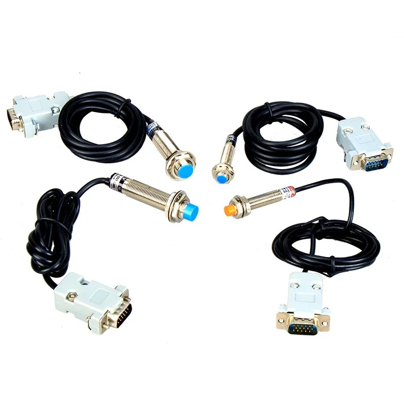 5PCS M12M8 볼록 플랫 헤드 DB15 전체 재료 빈 정지 센서 확산 반사 촬영 스위치 LJA12M-5N1