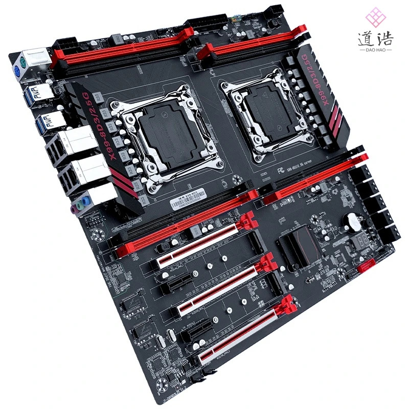 JGINYUE X99-8D3 2.5G 마더보드 256GB M.2 NVME LGA 2011-3 DDR3 E- X99 메인보드 리퍼 완료