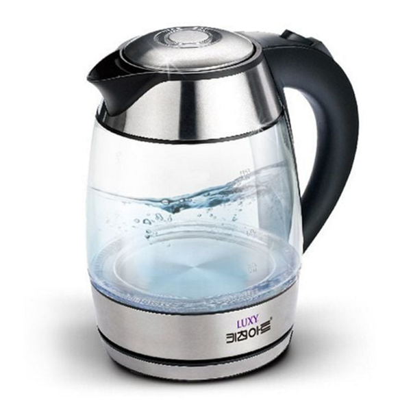 대용량 무선 전기 주전자 투명 유리 전기 포트 주방용 스텐