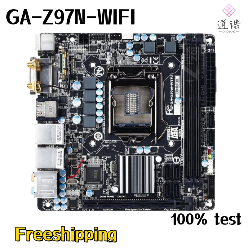 GA-Z97N-WIFI 마더보드리퍼 완료 메인보드 16GB HDMI PCI-E3.0 LGA 1150 DDR3 Mini-ITX Z97