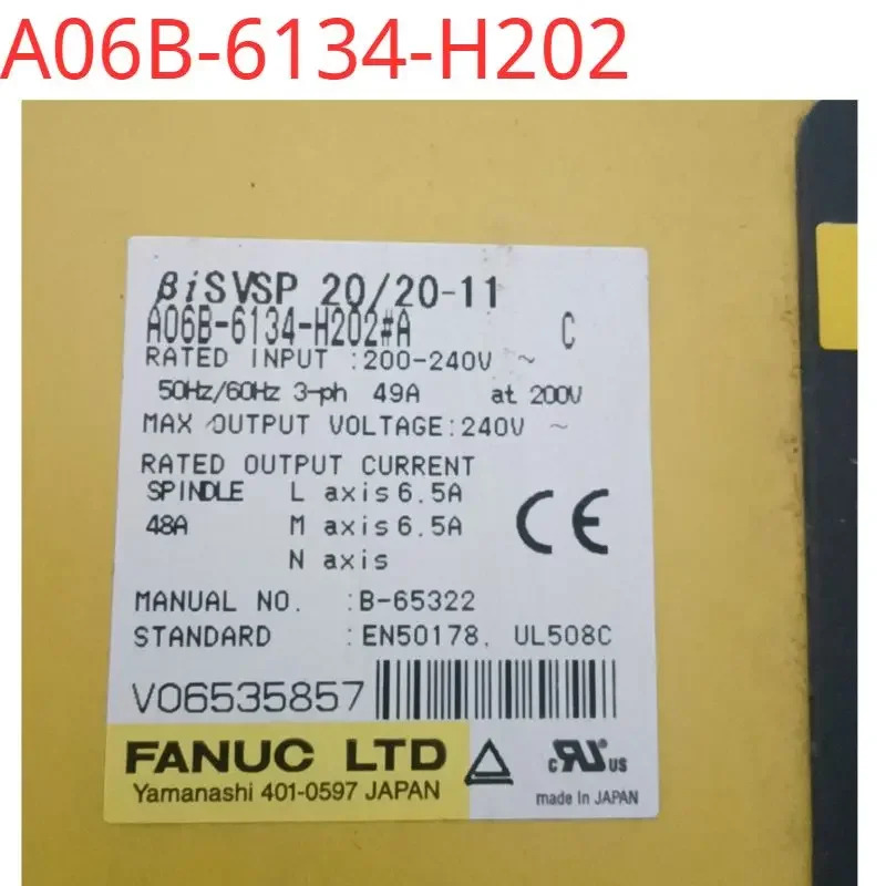리퍼 완료 서보 드라이브 A06B-6134-H202