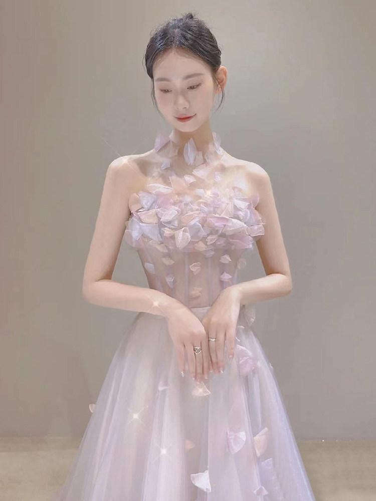 결혼식2부드레스 이브닝드레스 스냅 웨딩촬영 파티 연회 - 상세 이미지 3