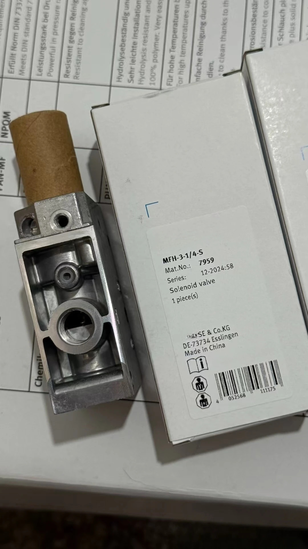 솔레노이드 밸브 MFH-5-1/4-B-EX 535919 MFH-5-1/4-EX 535907 MFH-5-1/4-L-B 31010 MFH-5-1/4-L-S-B 33185 MFH-5-