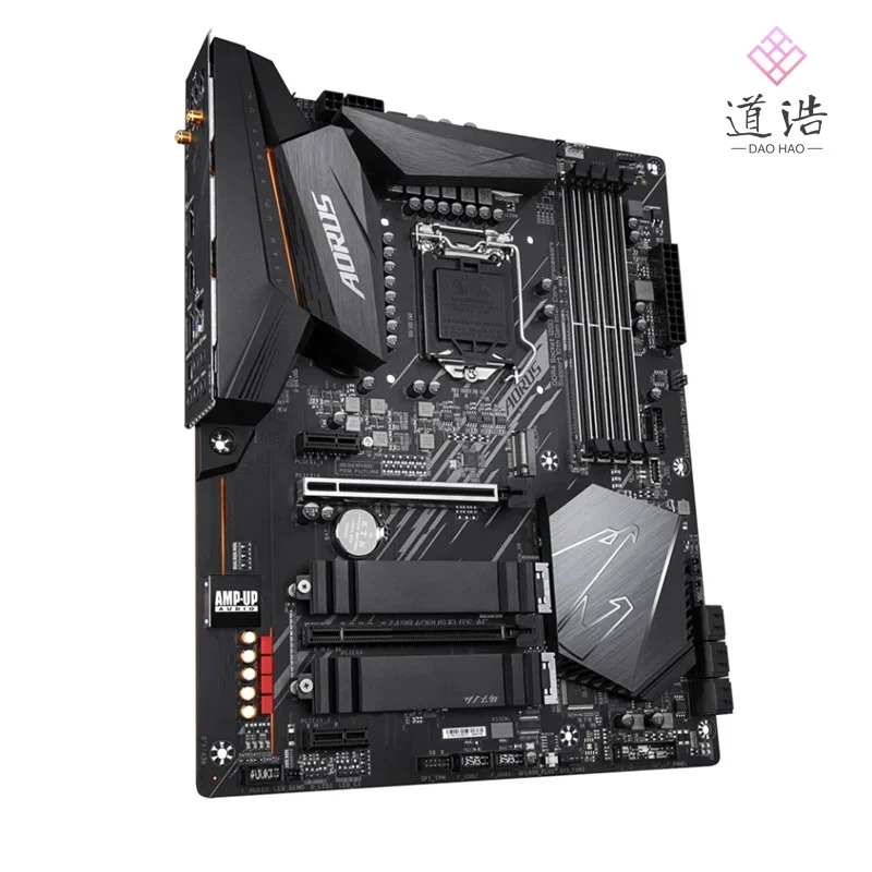 Z490 AORUS ELITE AC 마더보드 128GB HDMI M.2 LGA 1200 DDR4 메인보드 완전 작동 리퍼