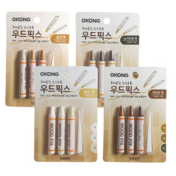 목재 가구 보수제 크레파스 스크래치 흠집 바닥 크레파스 - 상품 이미지