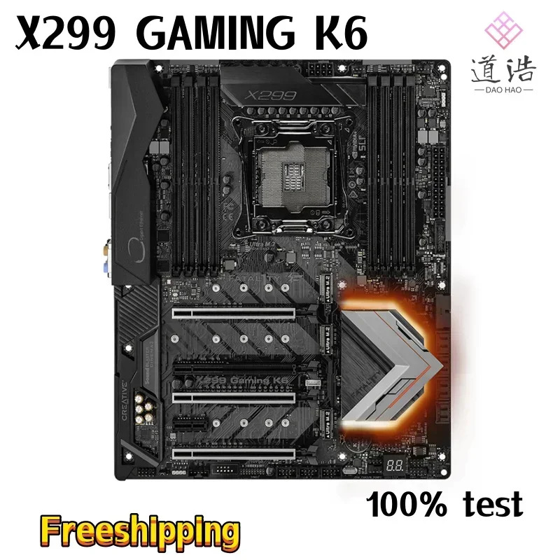 ASRock호환 X299 GNG K6 마더보드 256GB PCI-E3.0 M.2 LGA 2066 DDR4 메인보드 완전 작동 리퍼