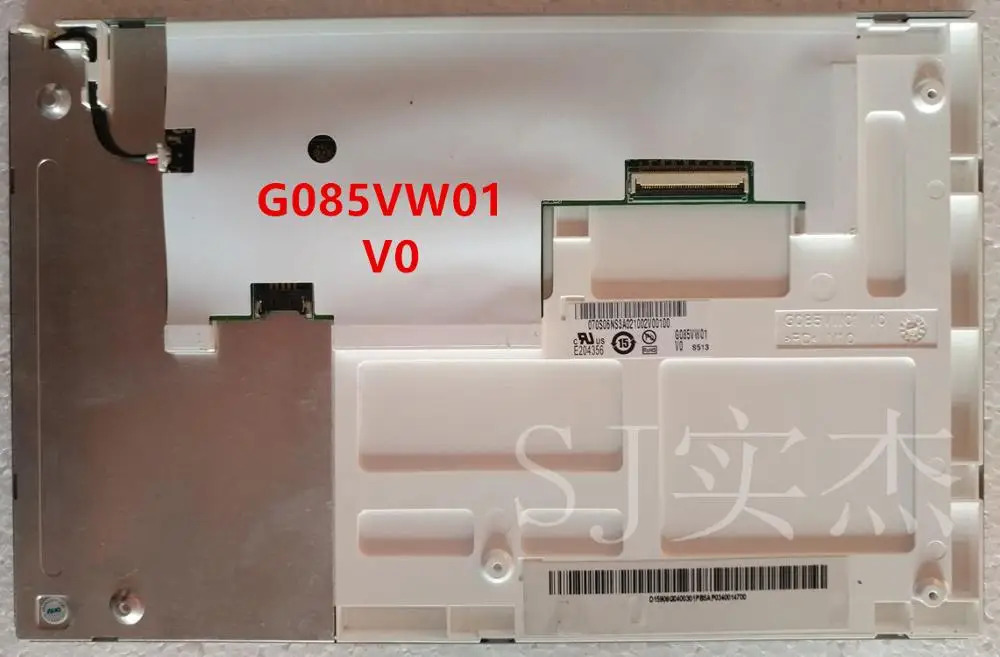AUO 8.5 인치 G085VW01 V0 V1 V3 LCD 화면 산업 자동화 디스플레이 유리