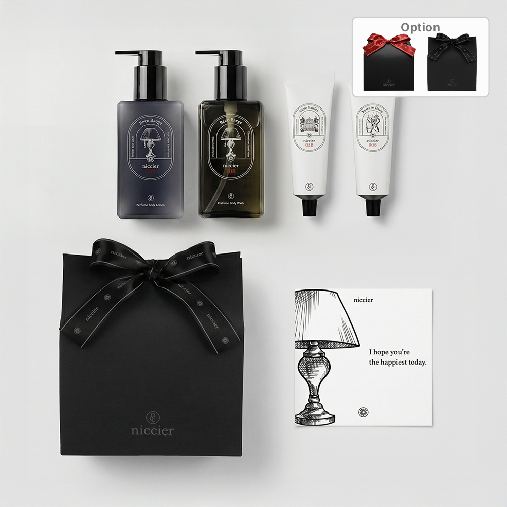 [니치어] 오 드 벨벳 퍼퓸 바디 로션 250 mL + 워시 250 mL + 핸드크림 50 mL 2종 SET 명품 선물세트 남녀공용 백화점 바디밀크 기념일 향기선물 제품 이미지