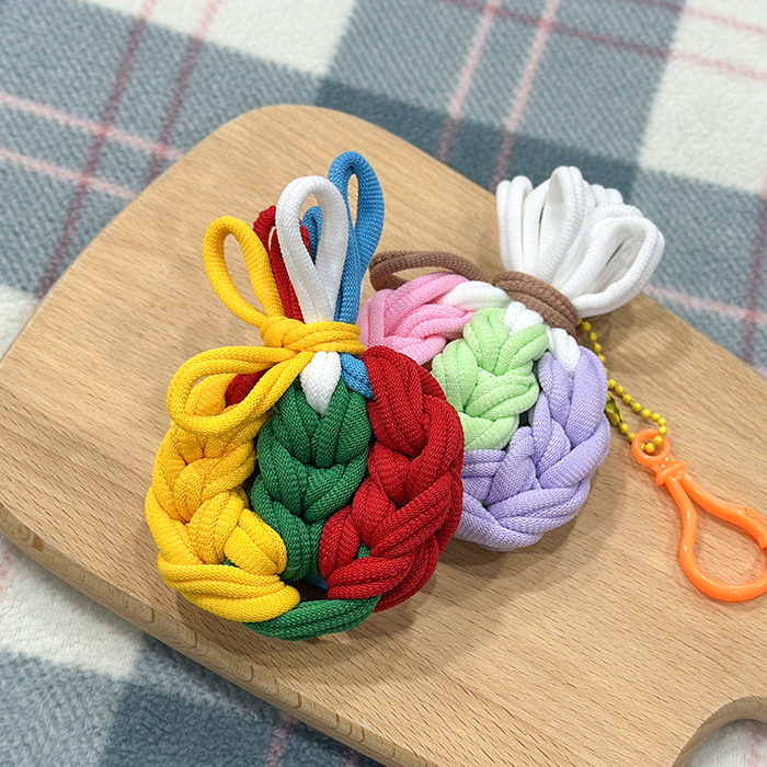 새해 복주머니 만들기 전통 명절 매듭장식 양말목 DIY - 상세 이미지 4
