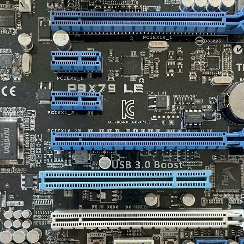 P9X79 LE 마더보드 PCI-E3.0 SATA II III LGA 2011 DDR3 X79 메인보드 완전 작동 리퍼