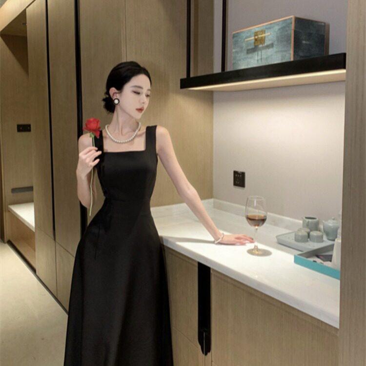 블랙 이브닝 디너 성인식 파티드레스 결혼식2부 연말모임 행사 진행자 원피스 - 상세 이미지 3