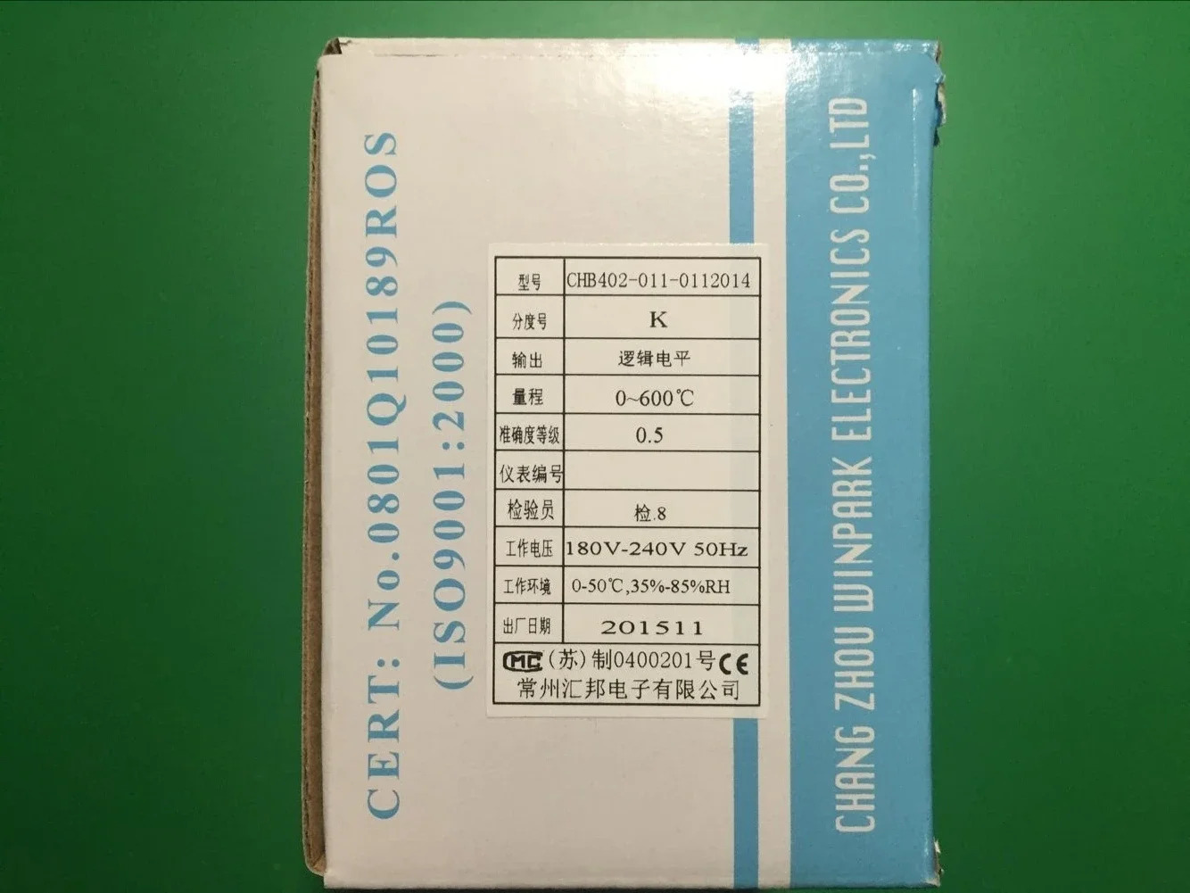 R CHB402-011-012014 온도 컨트롤러 CHB402-011-0111