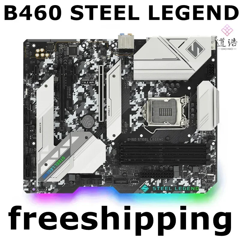 ASRock호환 B460 STEEL LEGEND 마더보드 128GB 지원 대 CPU LGA 1200 DDR4 메인보드 완전 작동 리퍼