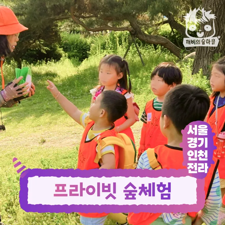 [깨비의숲마을][소수정예 프라이빗] 서울 경기 인천 숲체험 어린이 봄 유아 초등 자연 곤충 주말 체험 학습 제품 이미지