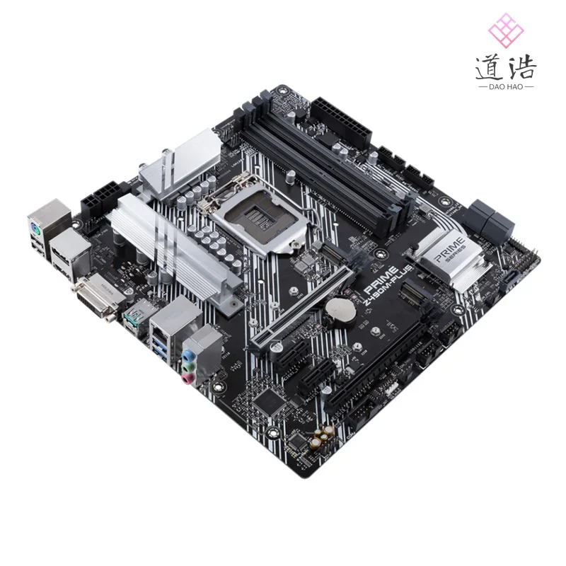 PRIME Z490M-PLUS 마더보드128GB HDMI PCI-E3.0 M.2 LGA 1200 DDR4 마이크로 Z490 메인보드 완전 작동 리퍼