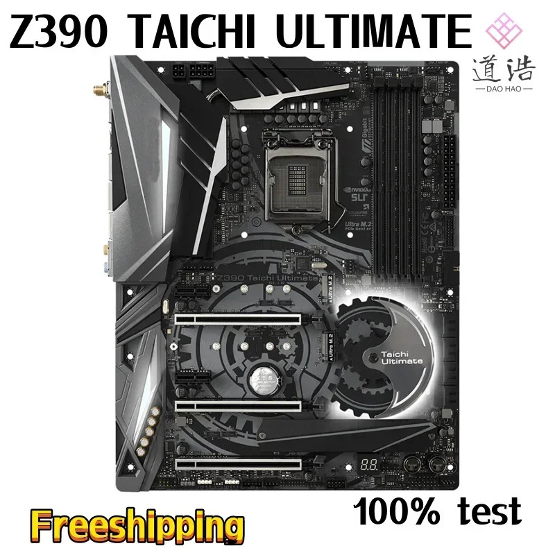 ASRock호환 Z390 TAICHI ULTIMAT 마더보드 128GB HDMI PCI-E3.0 M.2 LGA 1151 DDR4 메인보드 완전 작동 리퍼