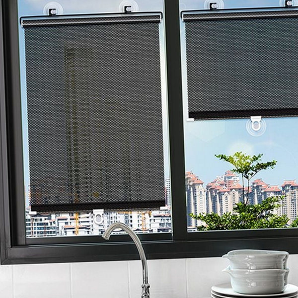 간편 흡착식 블라인드 접착식 붙이는 블라인드 암막 햇빛 차단