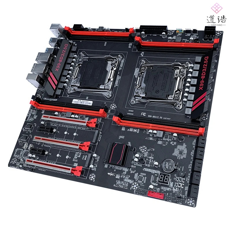 JGINYUE X99-8D3 2.5G 마더보드 256GB M.2 NVME LGA 2011-3 DDR3 E- X99 메인보드 리퍼 완료